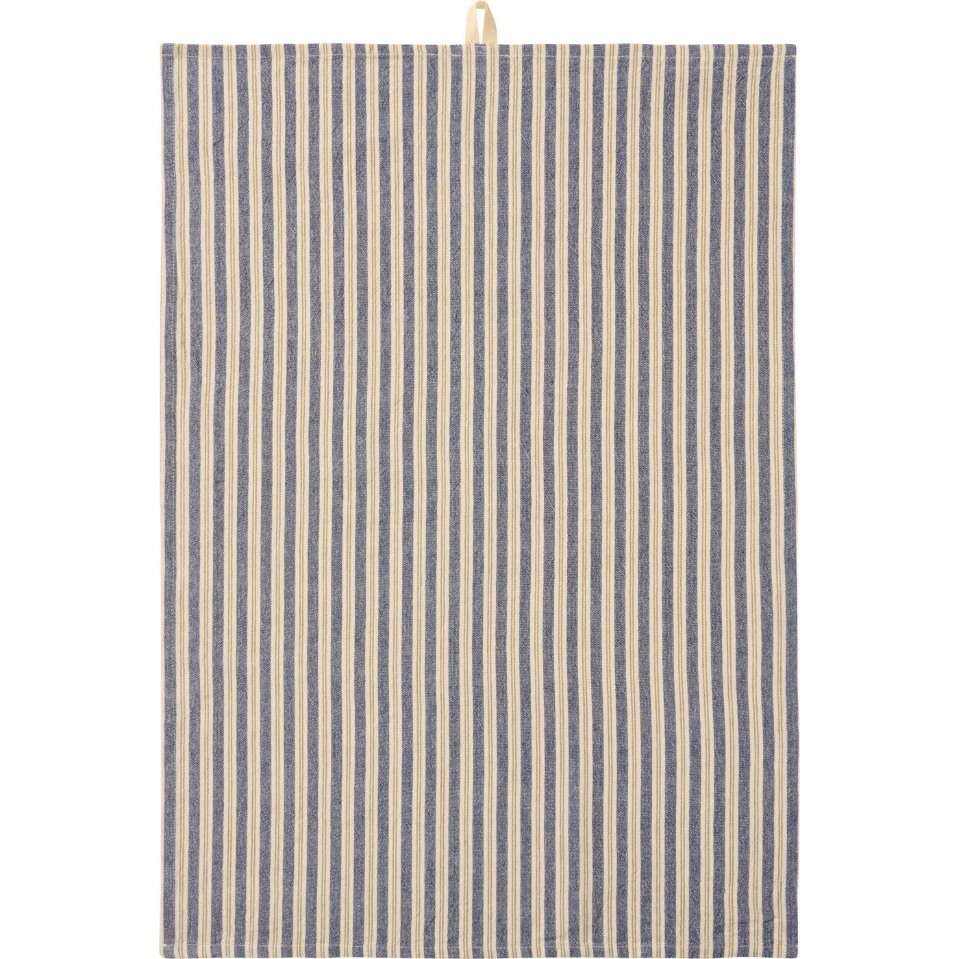 Geschirrtuch Elly blaue und braune Streifen
