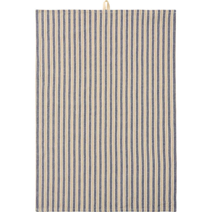 Geschirrtuch Elly blaue und braune Streifen
