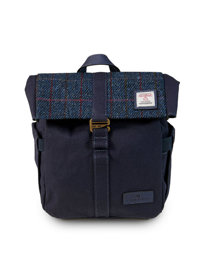 Canvas Lunch Bag Navy Over-Check