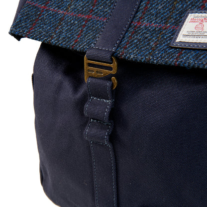 Canvas Lunch Bag Navy Over-Check