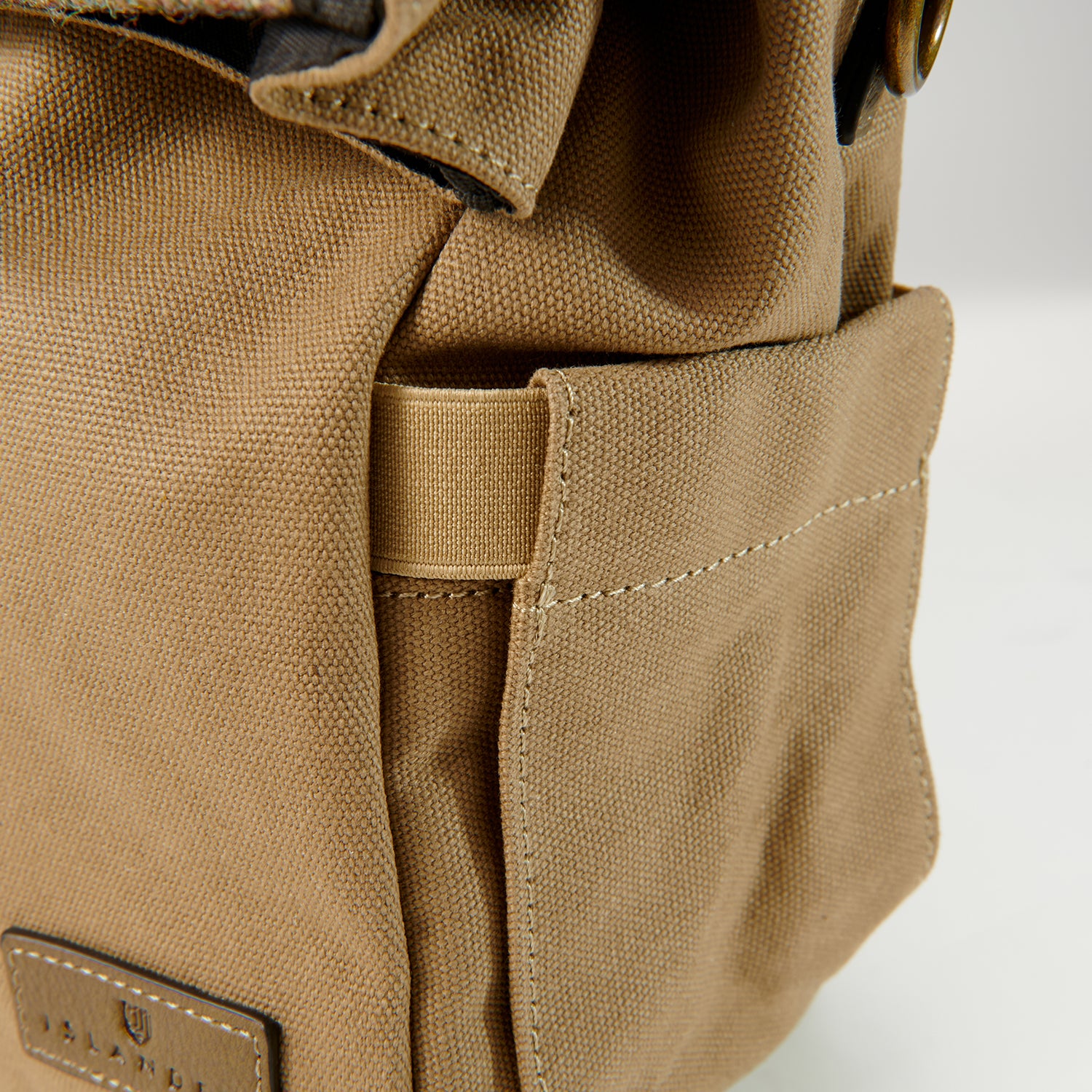Canvas Lunch Bag Chestnut Herringbone
