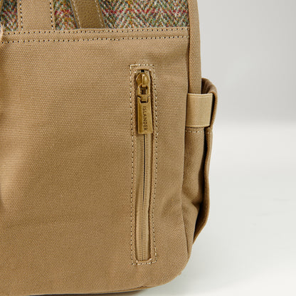 Canvas Lunch Bag Chestnut Herringbone