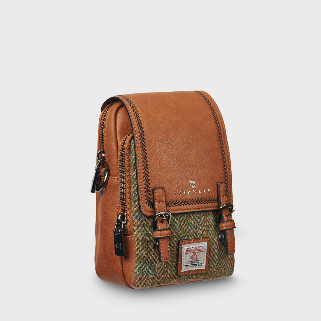 The Baby Jura Crossbody Chestnut Herringbone