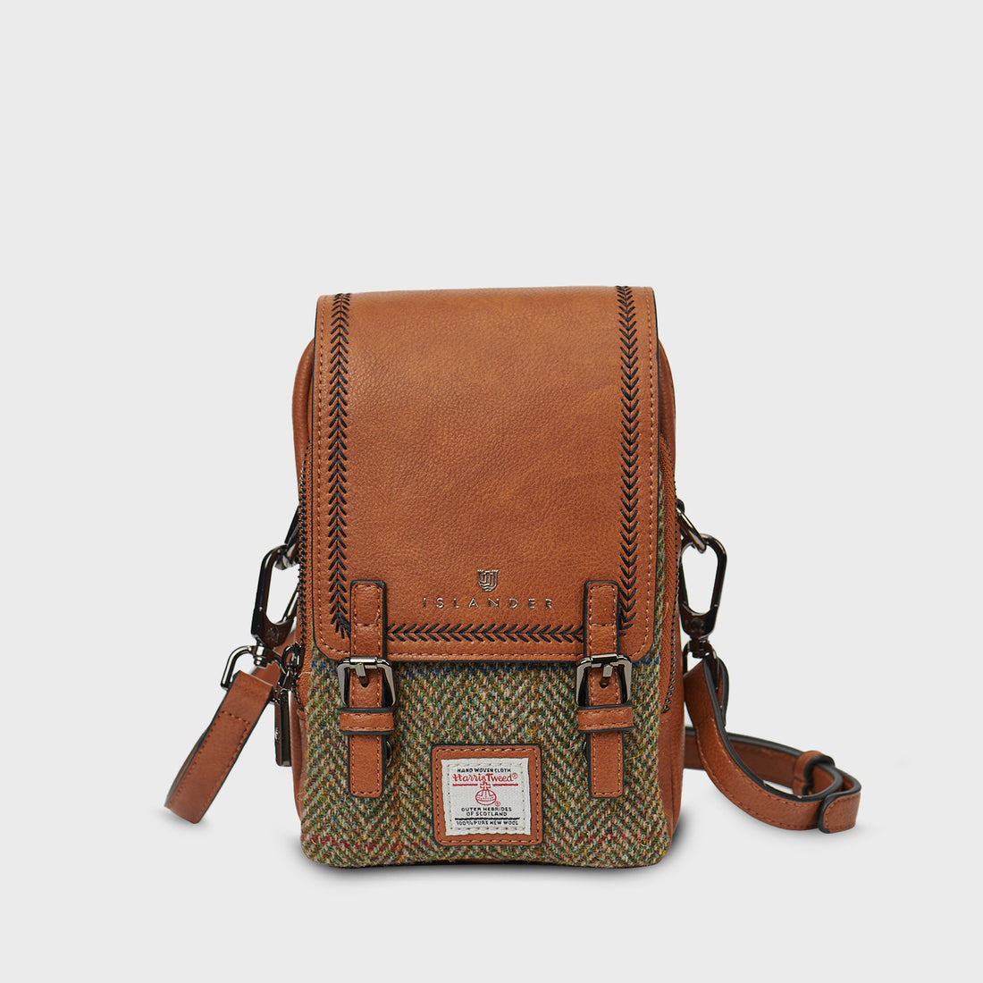 The Baby Jura Crossbody Chestnut Herringbone