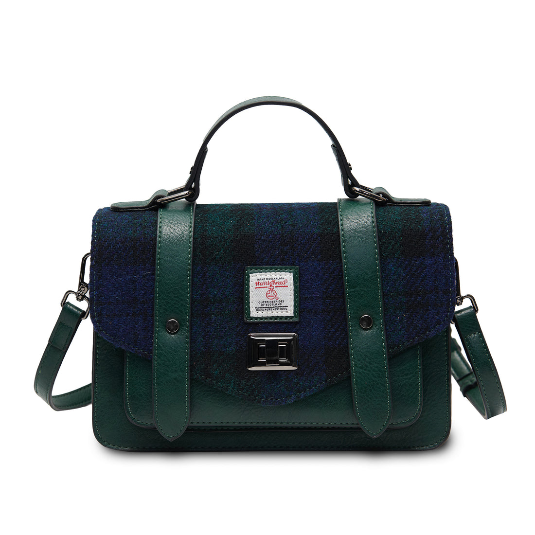 The Medium Satchel Black Watch Tartan