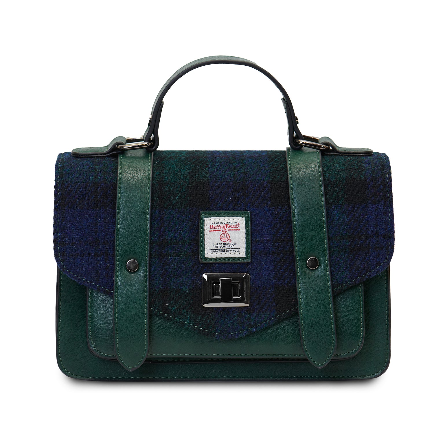 The Medium Satchel Black Watch Tartan