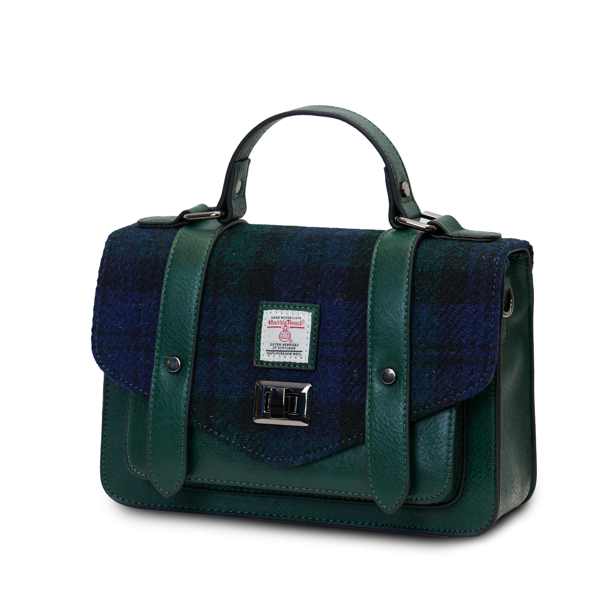 The Medium Satchel Black Watch Tartan