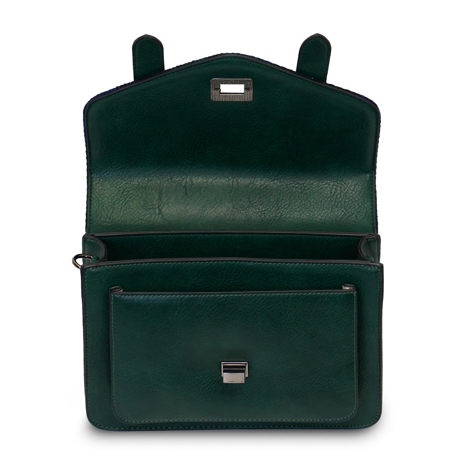 The Medium Satchel Black Watch Tartan