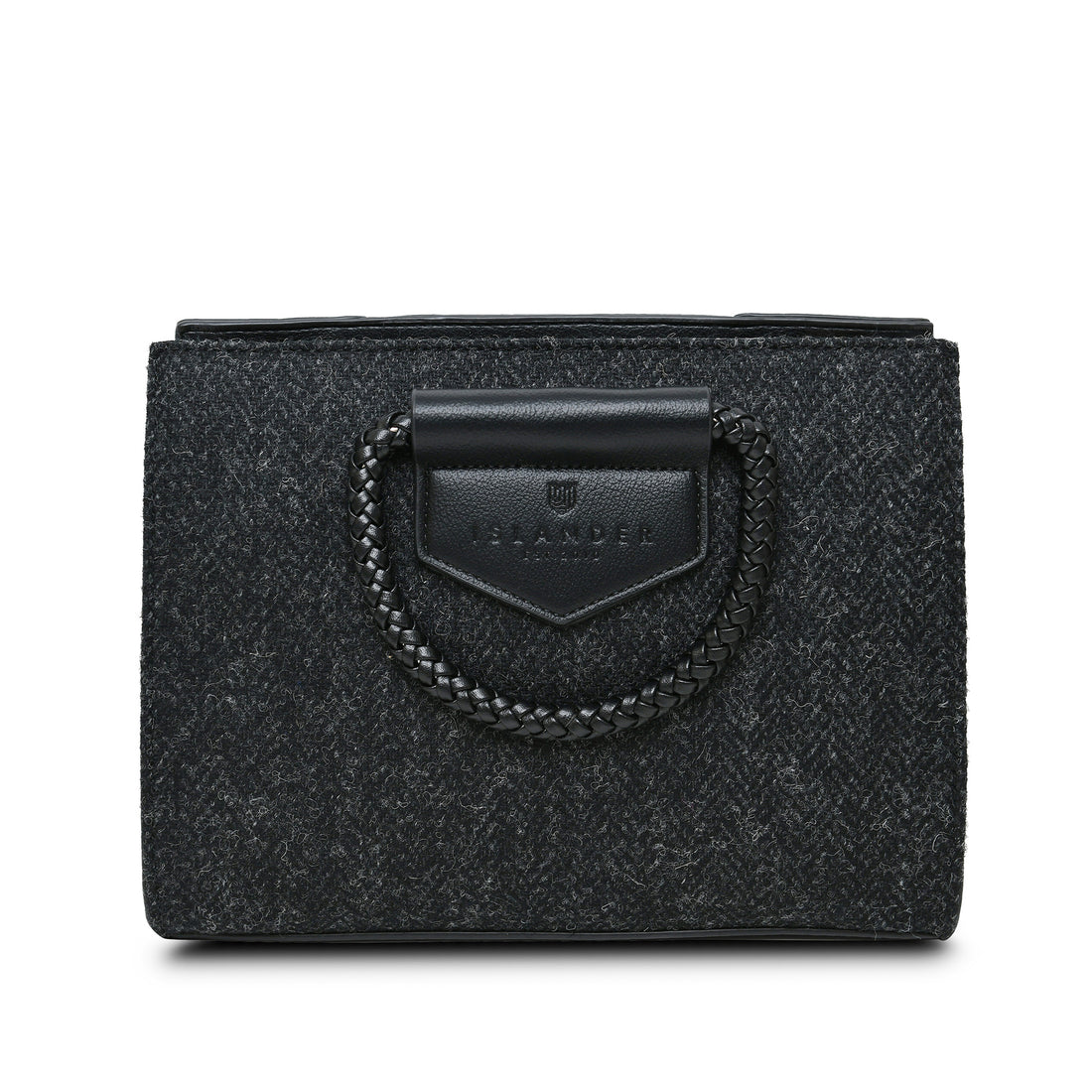 Arran Tasche Black Herringbone