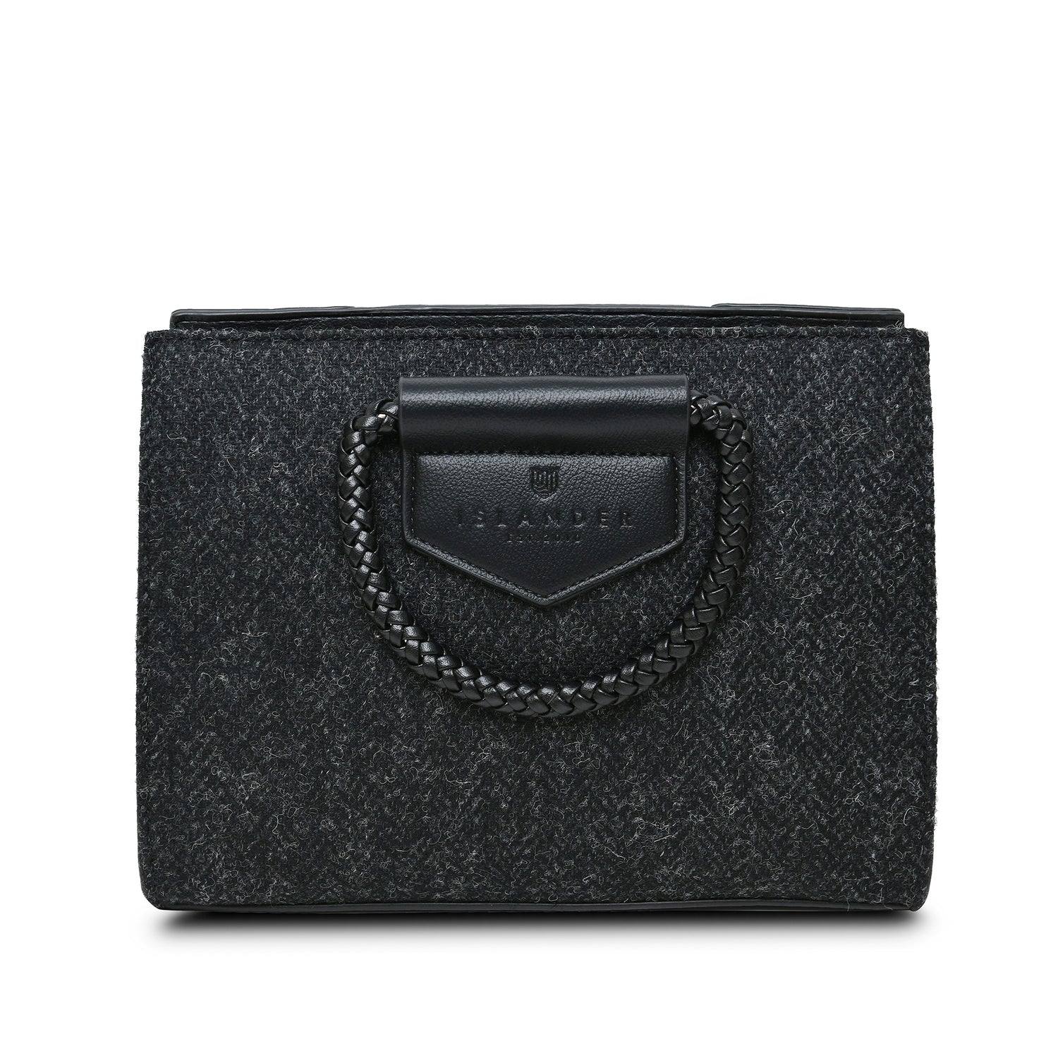 Arran Tasche Black Herringbone