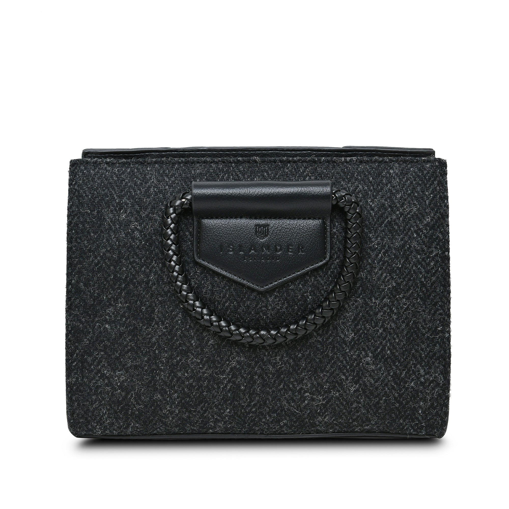 Arran Tasche Black Herringbone