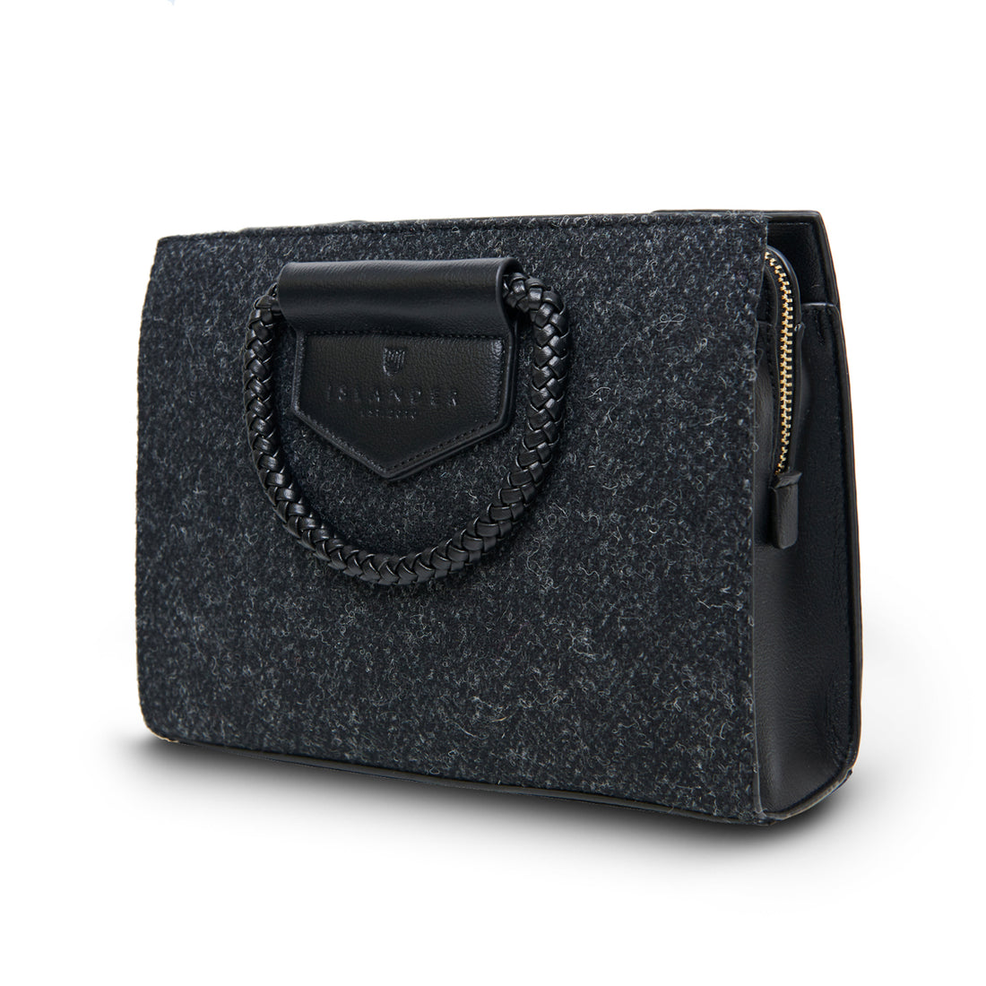 Arran Tasche Black Herringbone