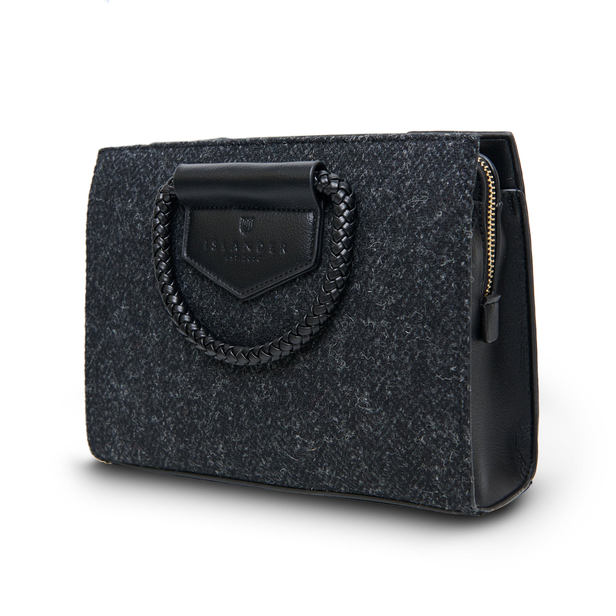 Arran Tasche Black Herringbone