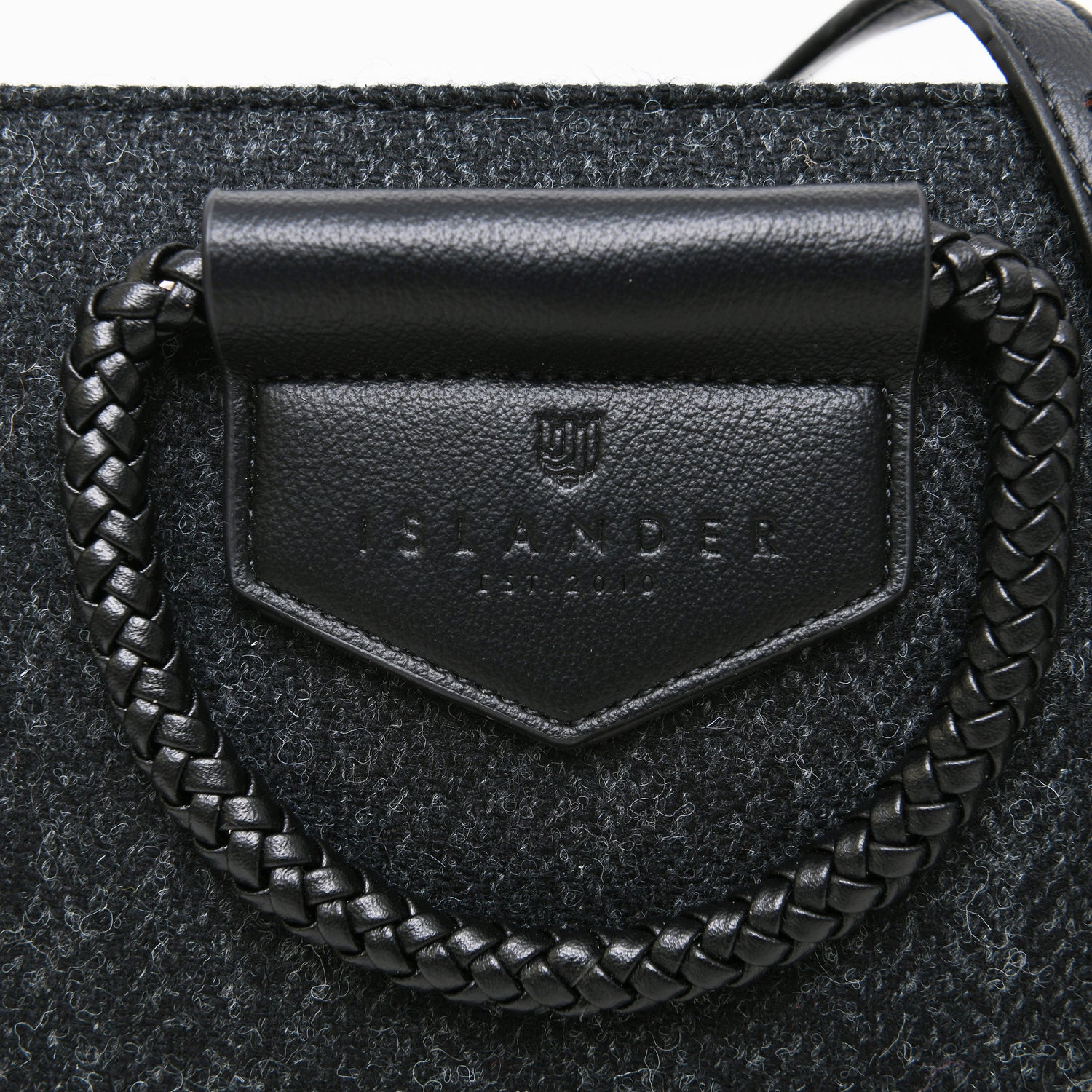 Arran Tasche Black Herringbone
