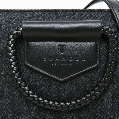 Arran Tasche Black Herringbone