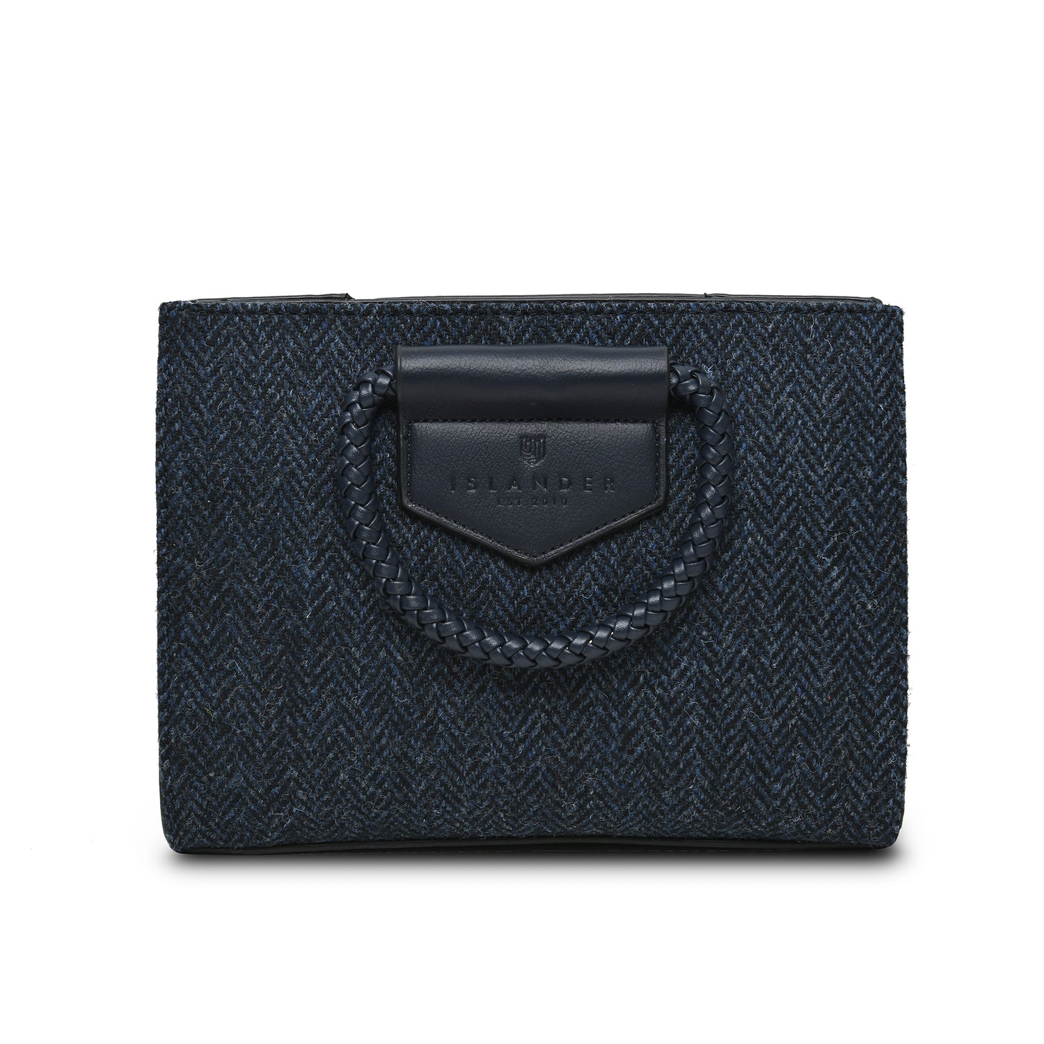Arran Tasche Navy Herringbone