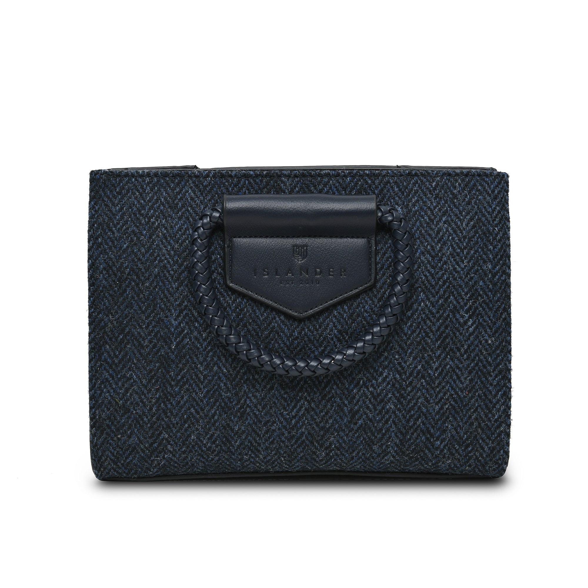 Arran Tasche Navy Herringbone