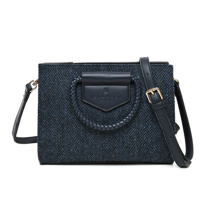 Arran Tasche Navy Herringbone