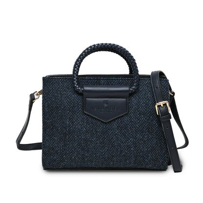 Arran Tasche Navy Herringbone