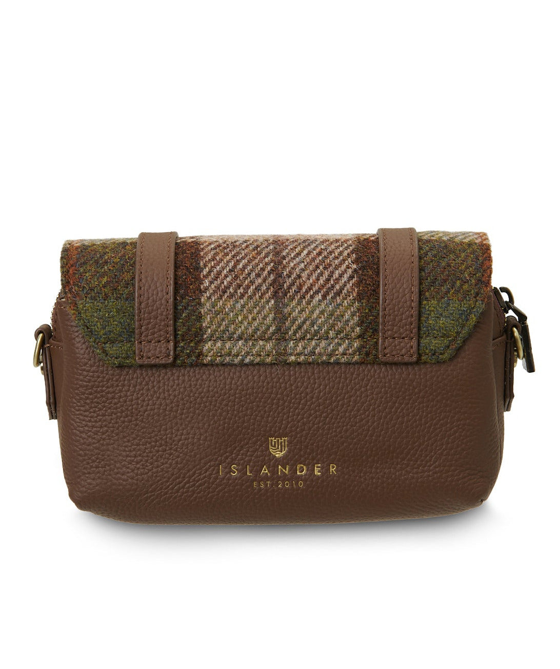The Skye Leather Chestnut Tartan