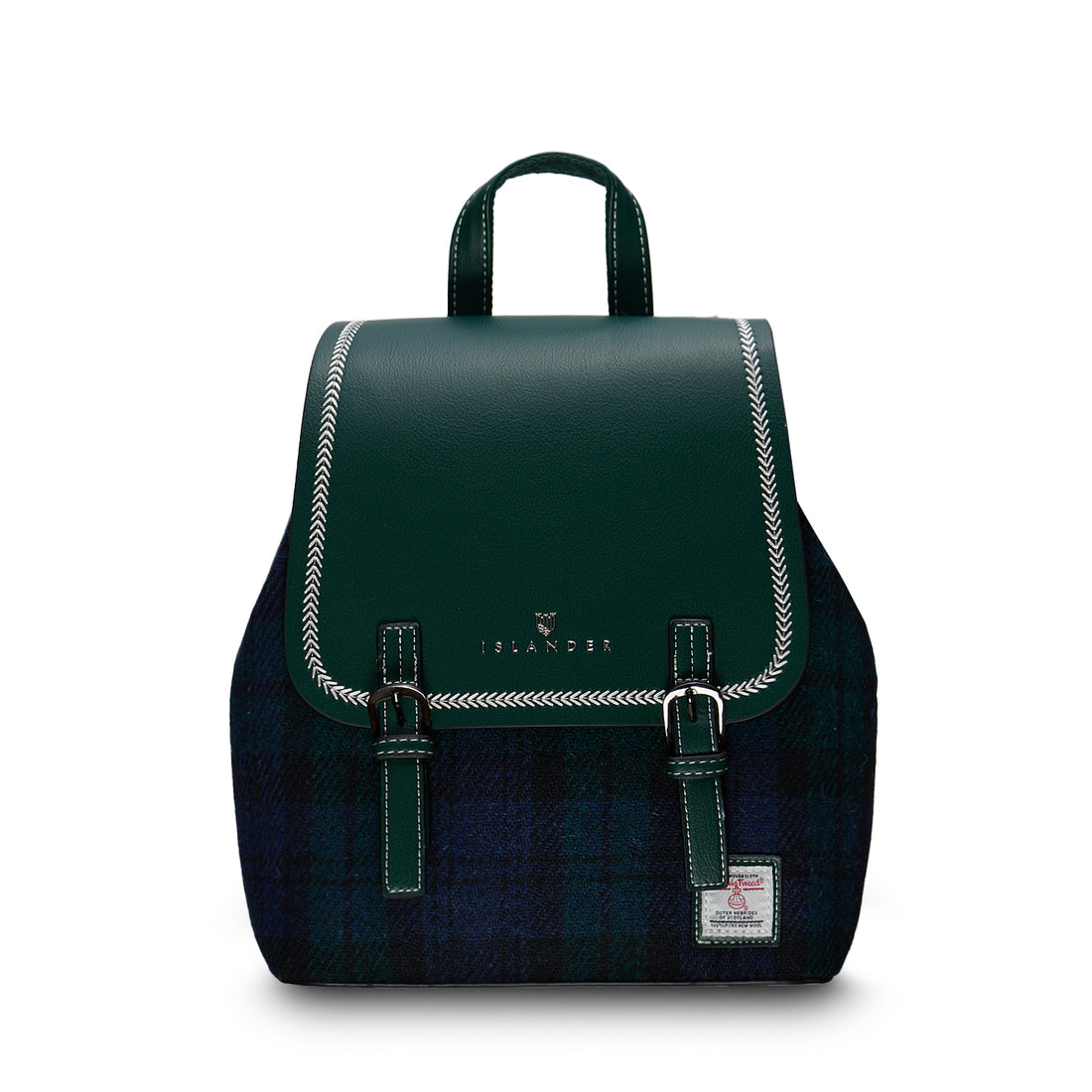The Jura Backpack Black Watch Tartan - Green
