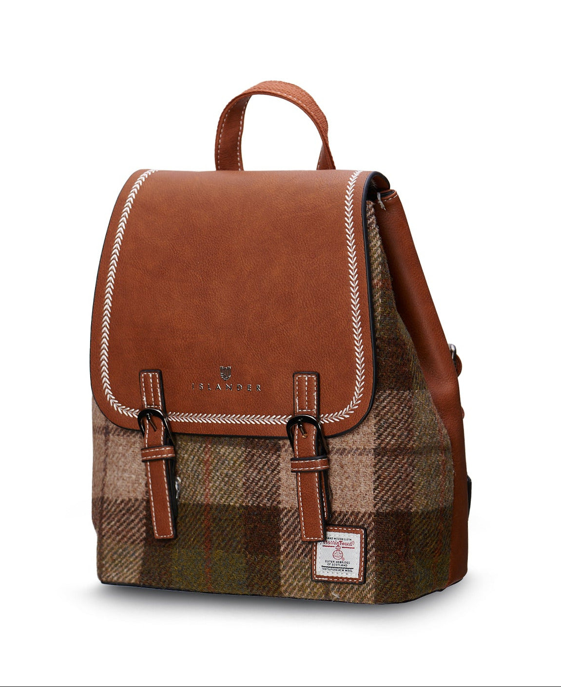 The Jura Backpack Chestnut Tartan
