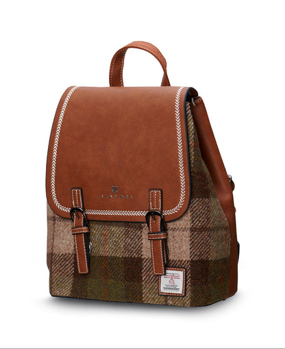 The Jura Backpack Chestnut Tartan