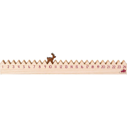 Weihnachtskalender 1-24 gehendes Rentier