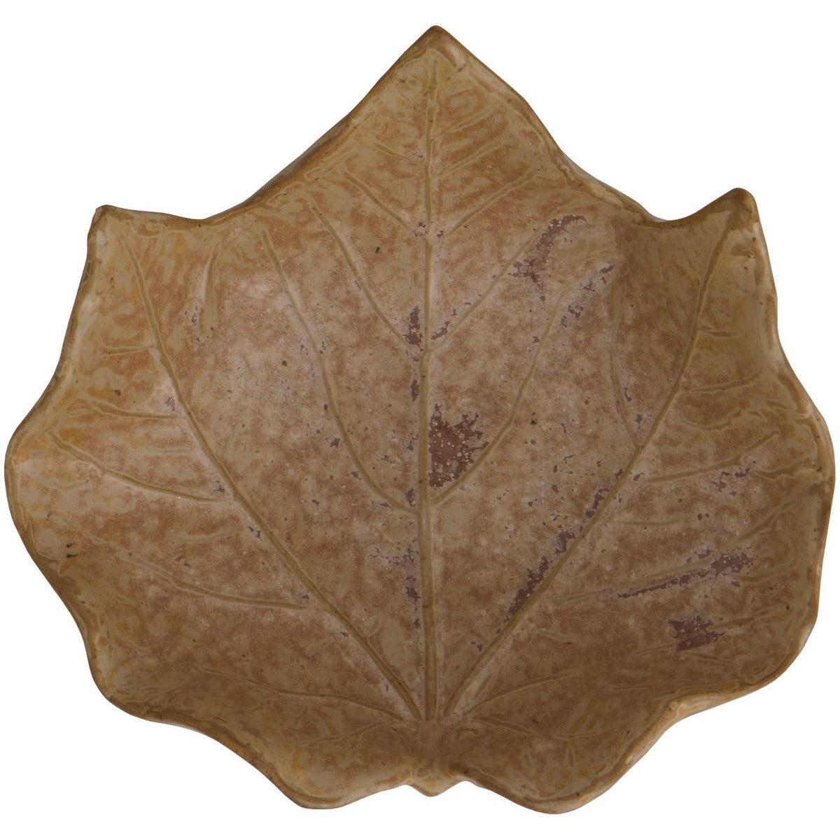 Herbstliche Schale in Laubblattform