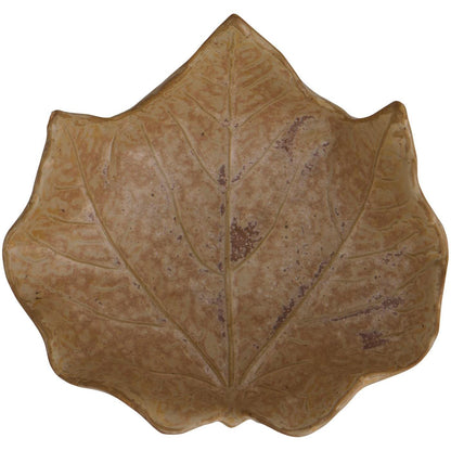 Herbstliche Schale in Laubblattform