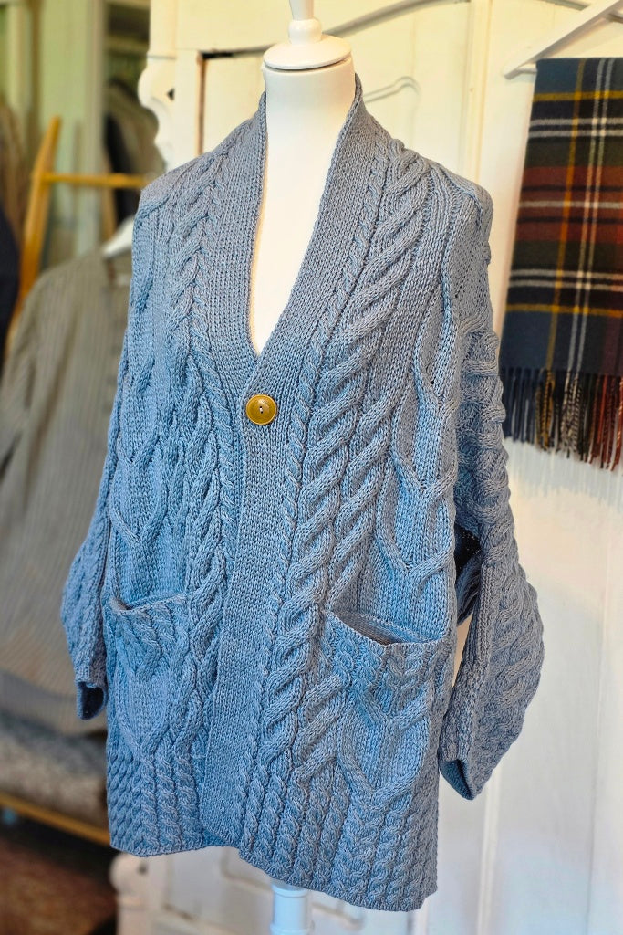 Damen Wrap Cardigan aus Merinowolle