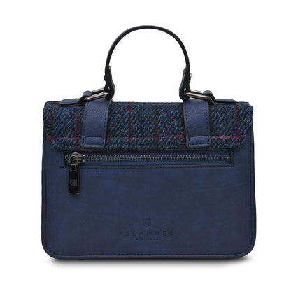 The Mini Satchel Navy Tartan