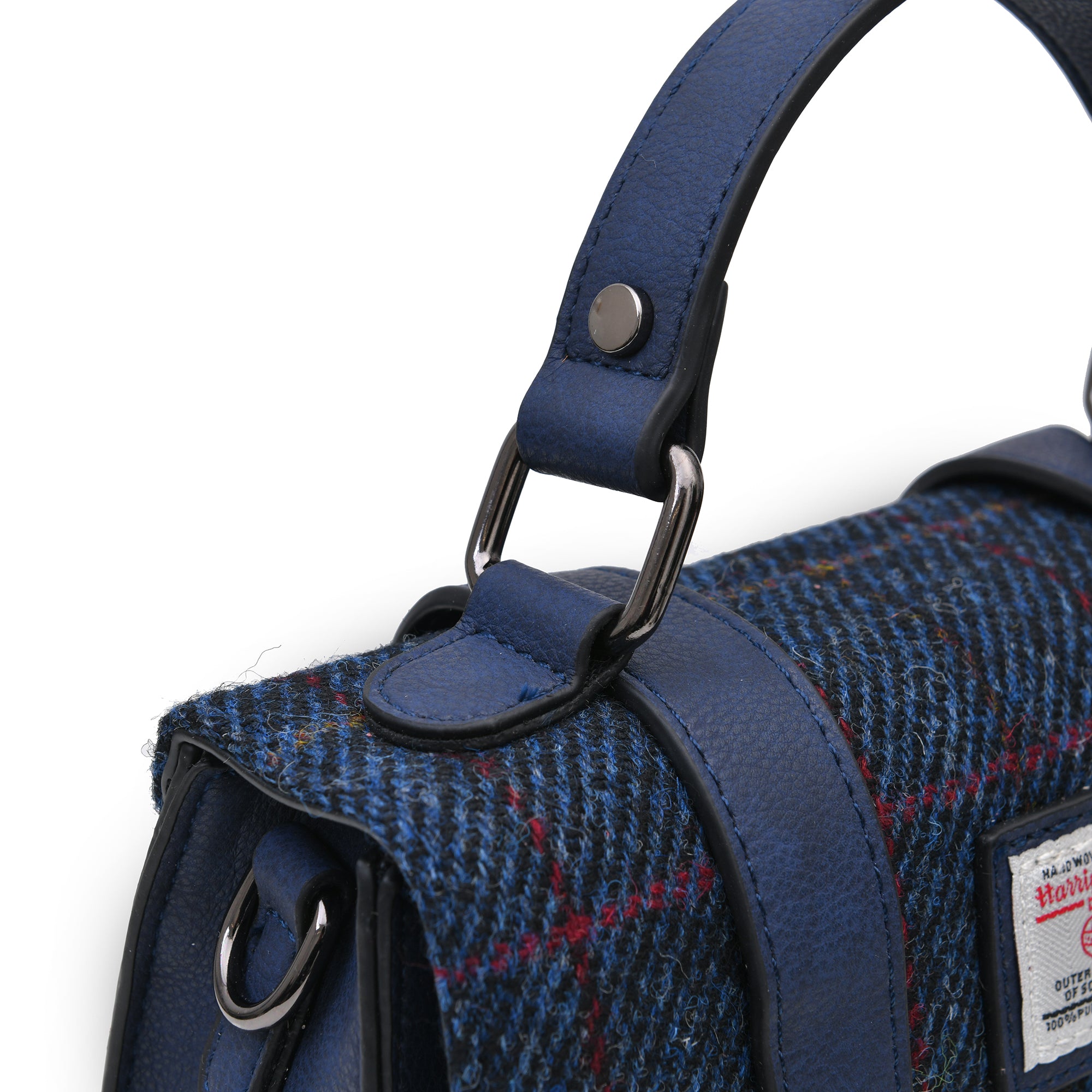 The Mini Satchel Navy Tartan