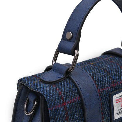 The Mini Satchel Navy Tartan