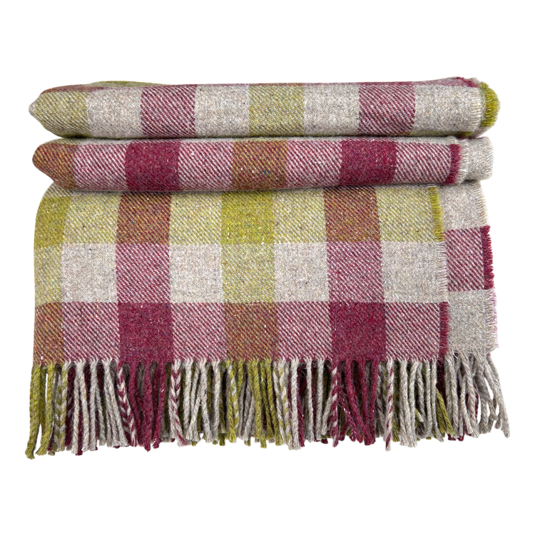 Wolldecke Forever Orchard Plaid – 100 % recycelte Merinowolle