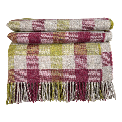 Wolldecke Forever Orchard Plaid – 100 % recycelte Merinowolle
