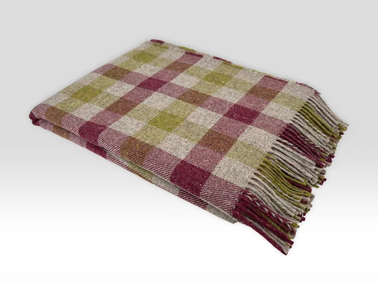 Wolldecke Forever Orchard Plaid – 100 % recycelte Merinowolle