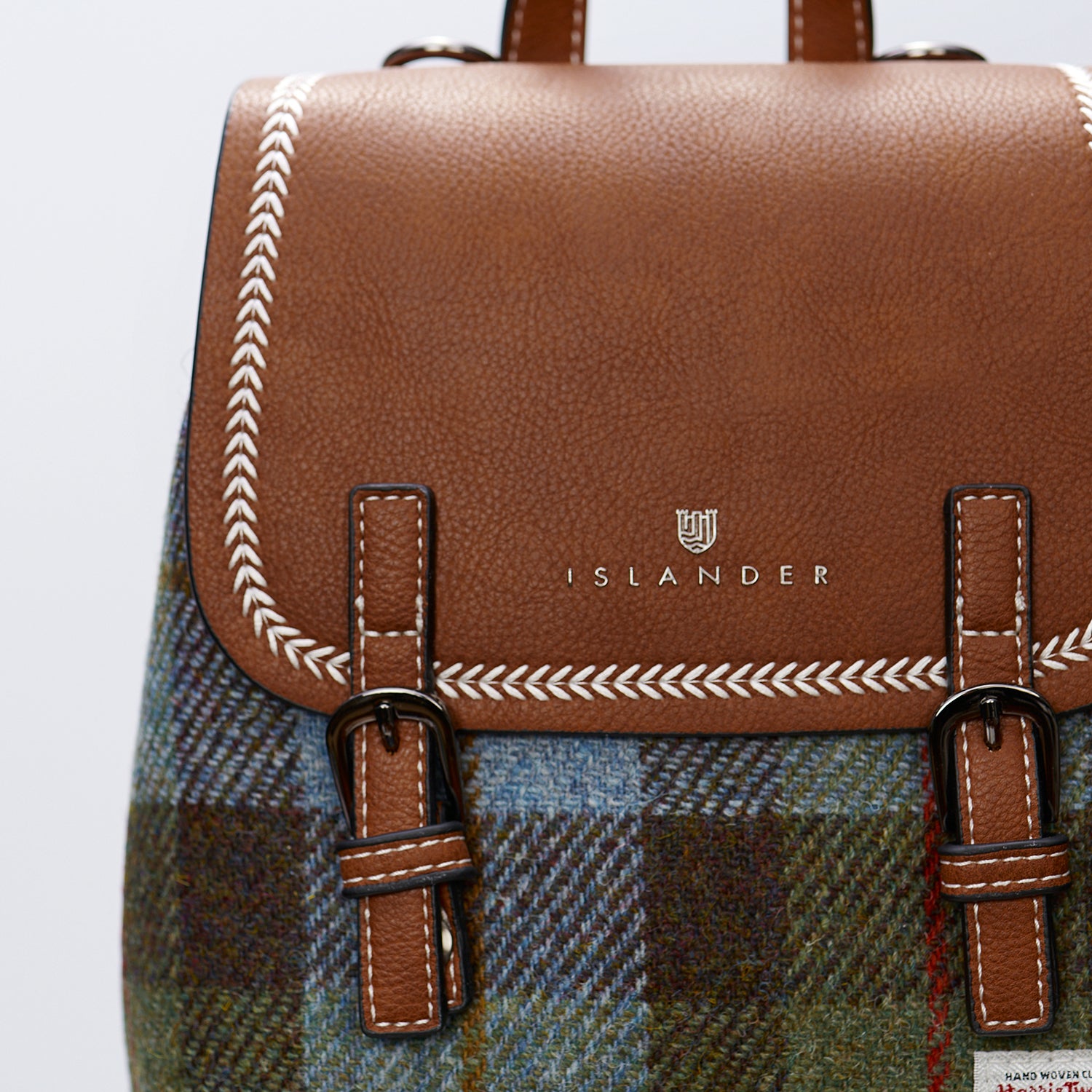 Mini Jura Rucksack - Chestnut and Blue Tartan