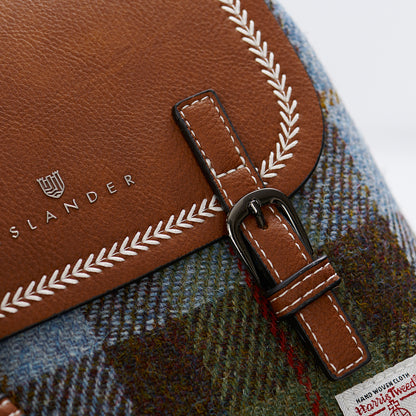 Mini Jura Rucksack - Chestnut and Blue Tartan