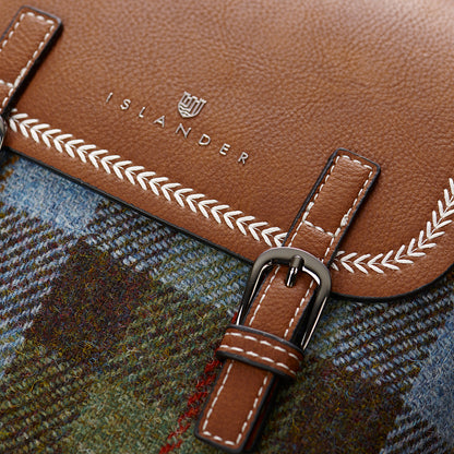 Mini Jura Rucksack - Chestnut and Blue Tartan