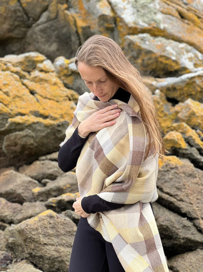 Merino Kaschmir Stola Sandy Dune
