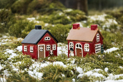 Teelichthaus Stillenat mit Schneemann
