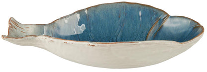 Schale Ocean Blue groß fischförmig