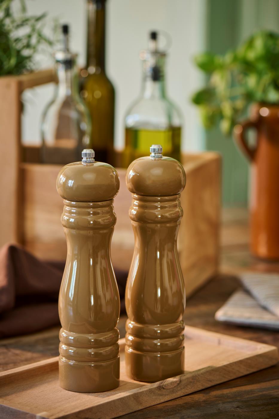 Salz und Pfeffermühle Set - hazelnut