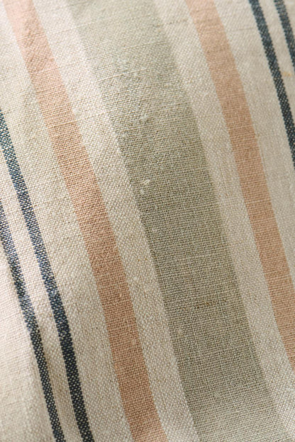 Kissenbezug leinenfarbig mit Streifen