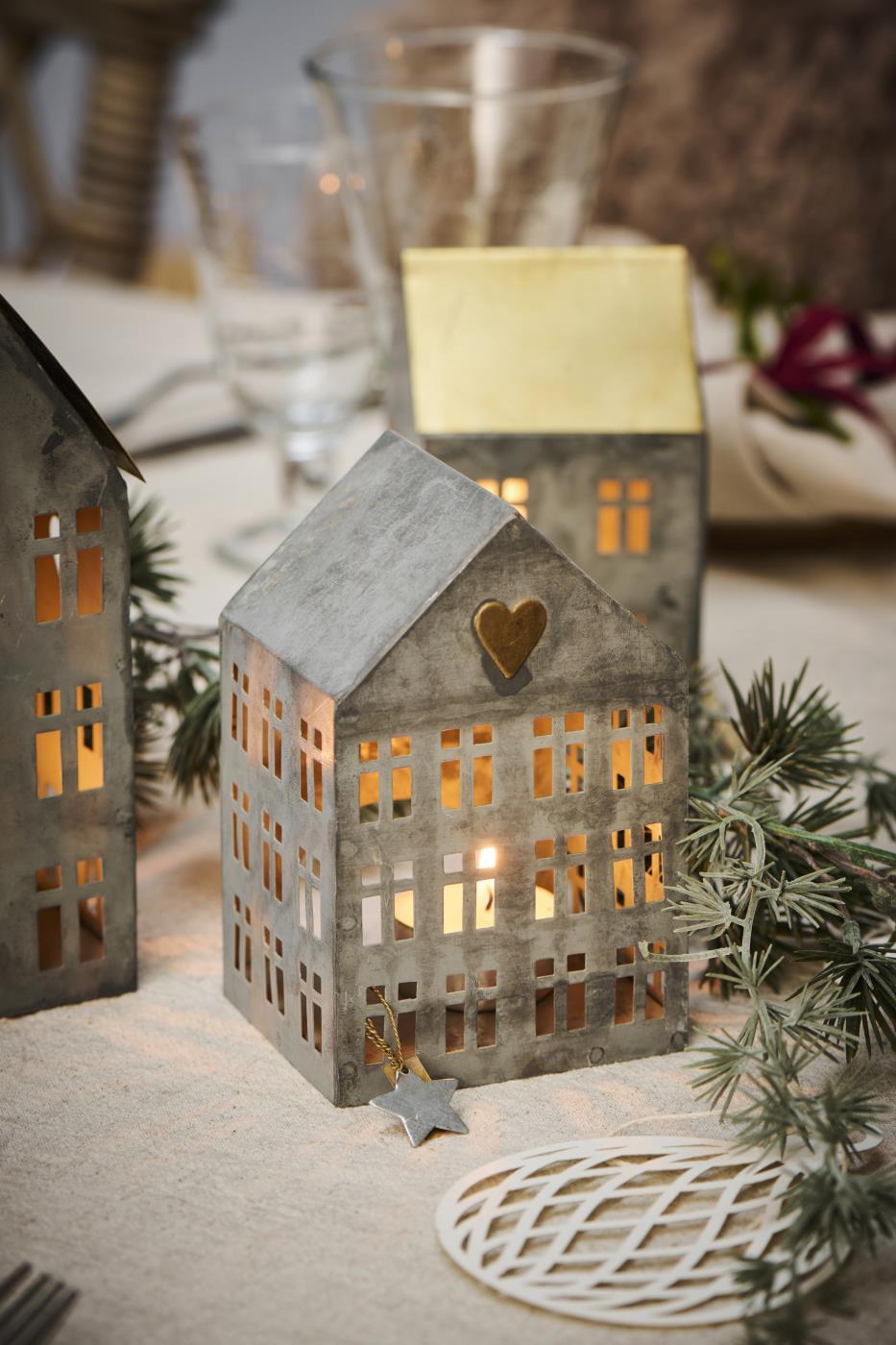 Teelichthaus Stillenat aus Metall - 3 Varianten