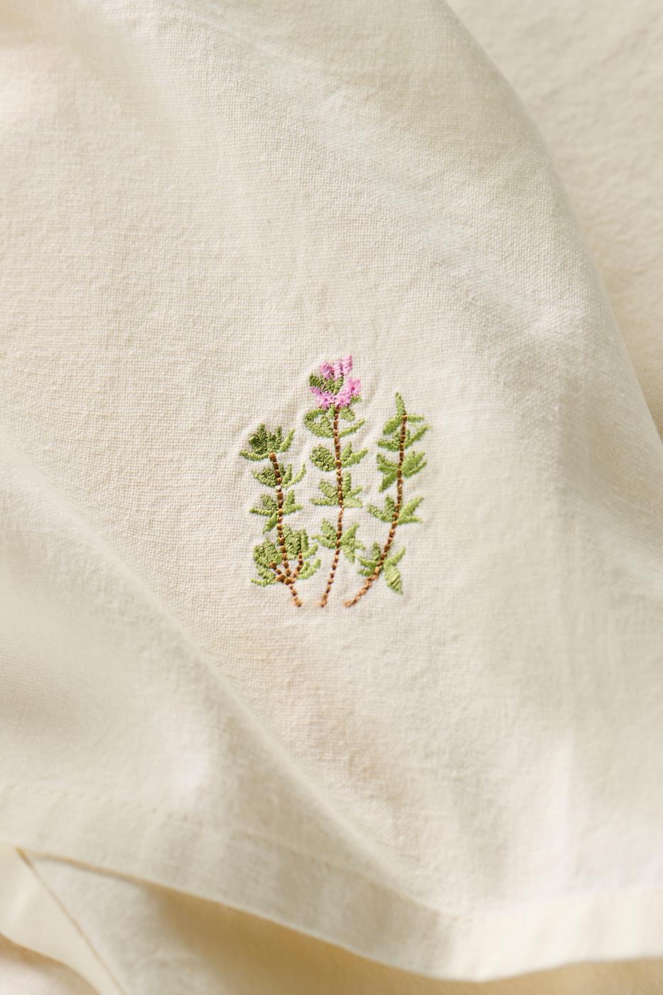 Stoffserviette Summer Vibes mit Thymian butter cream