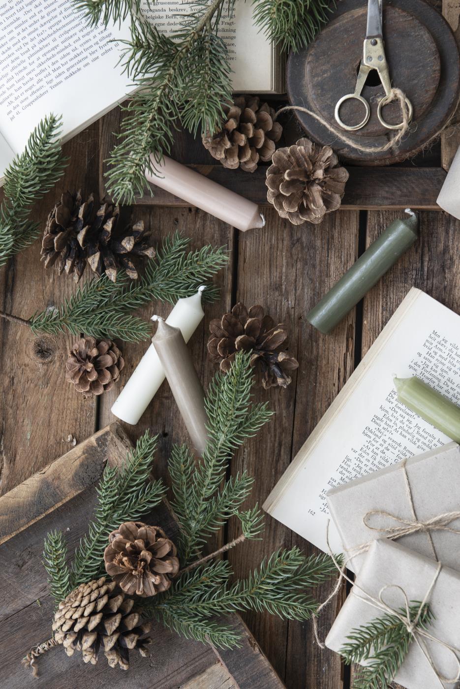 Stabkerze rustikal H 11 cm