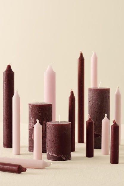 Stumpenkerze rustikal H 10