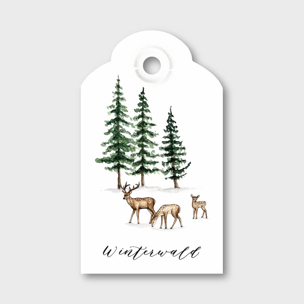 Geschenkanhänger Winterwald